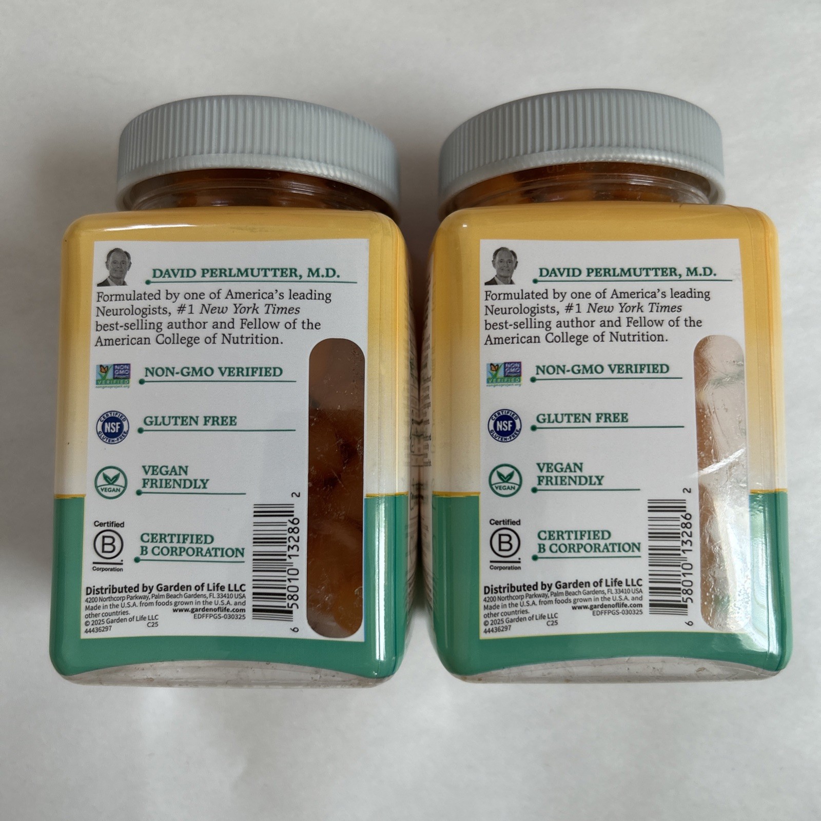 (2) Garden of Life Dr. Formulated Fiber Plus Gummy, 72 Gummies Each, Exp. 04/27