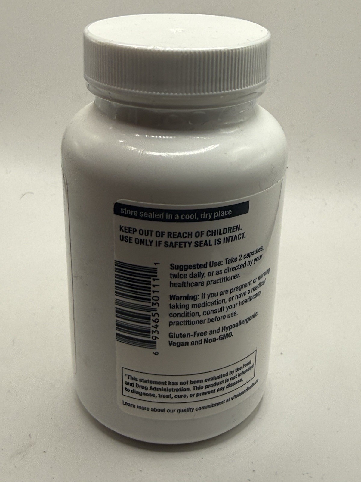 Vital NUTRIENTS Calcium, Citrate + Malate, 100 Vegan Capsules (150 mg per Cap)