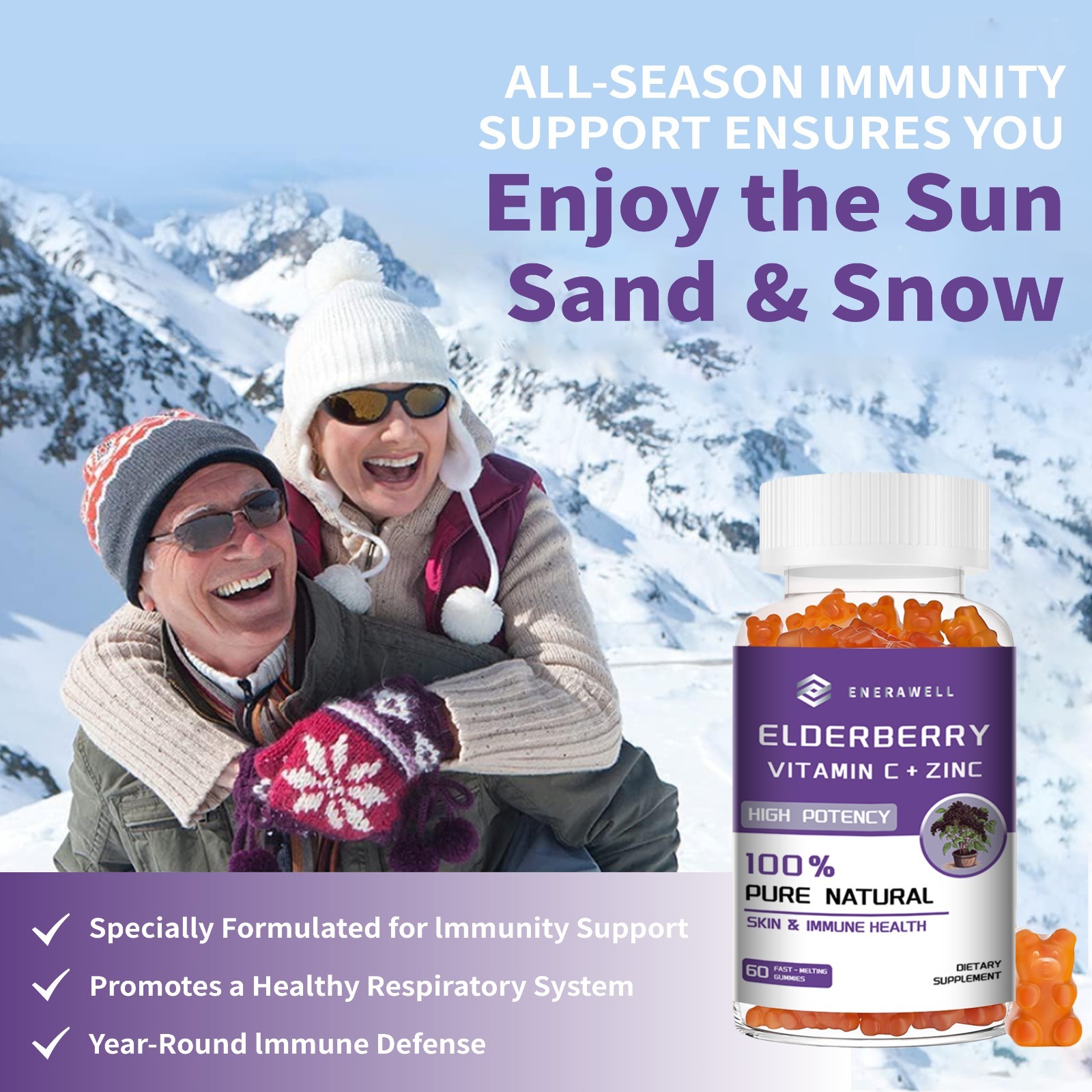 Vitamin C Gummies | 60/120 Gummies – Made With Natural Flavors | 02/07/2027