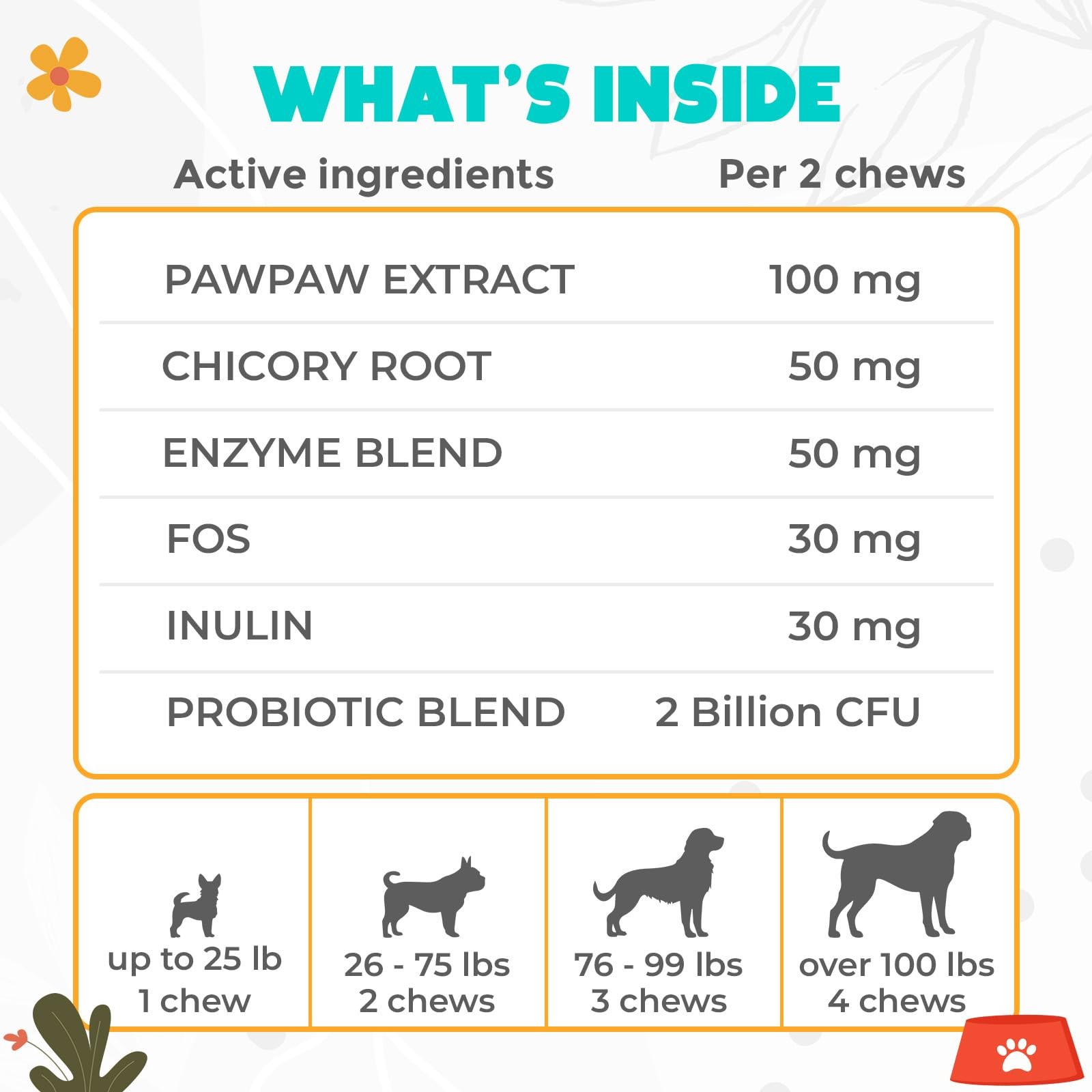 Probiotics for Dogs Chews 150PCs – Digestive, Gut Health & Diarrhea Brown
