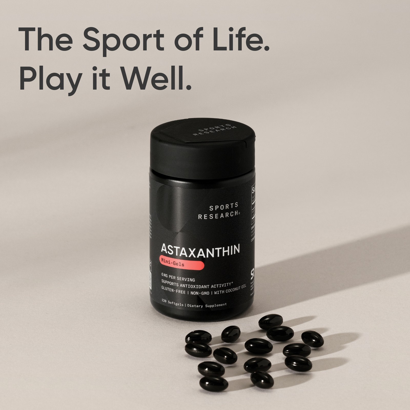 Astaxanthin Supplement from Algae – For Antioxidant Activity, Skin & Eye Health