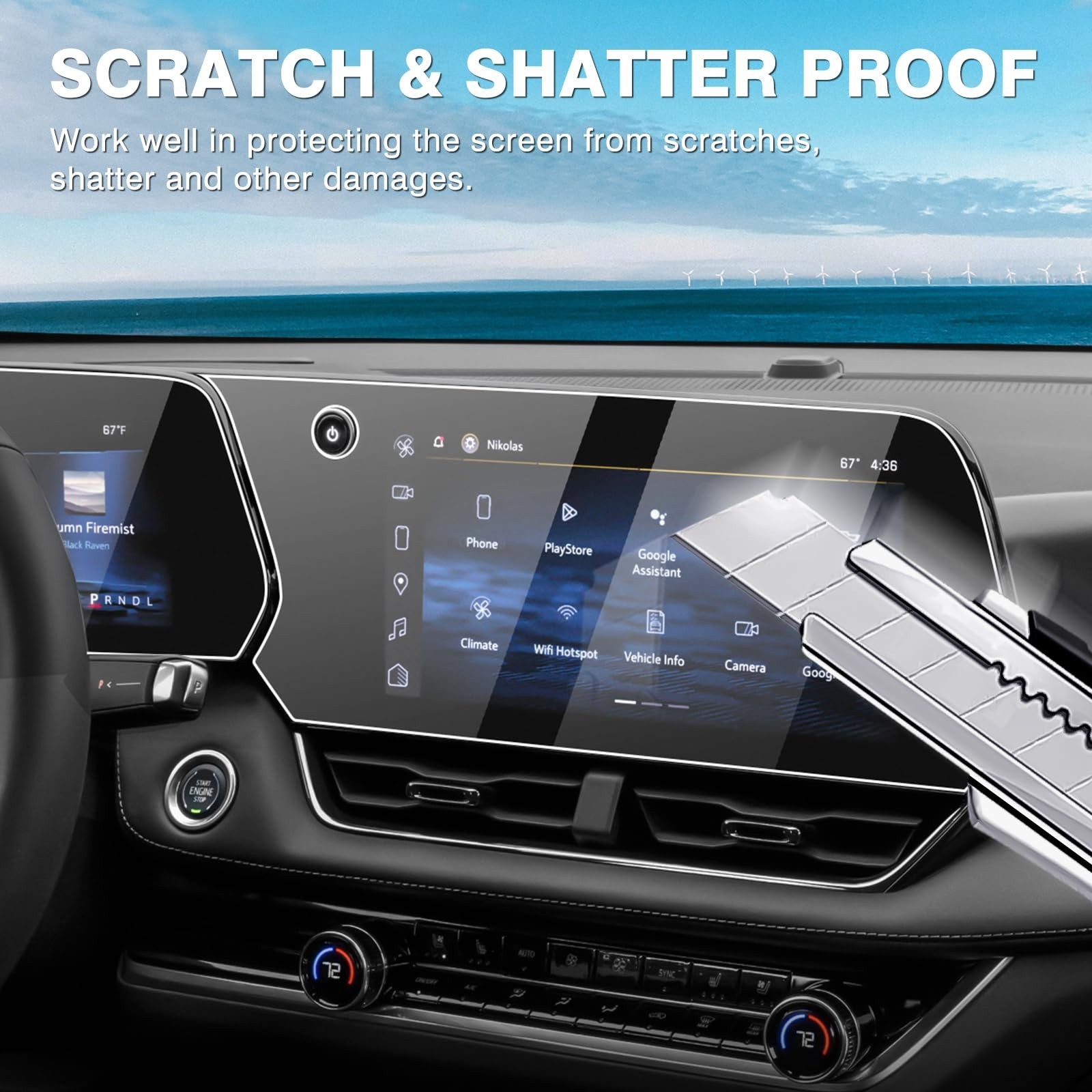 Karltys [Upgrade] 2 Pack Screen Protector for 2027 2026 2025 Chevy Equinox 11…