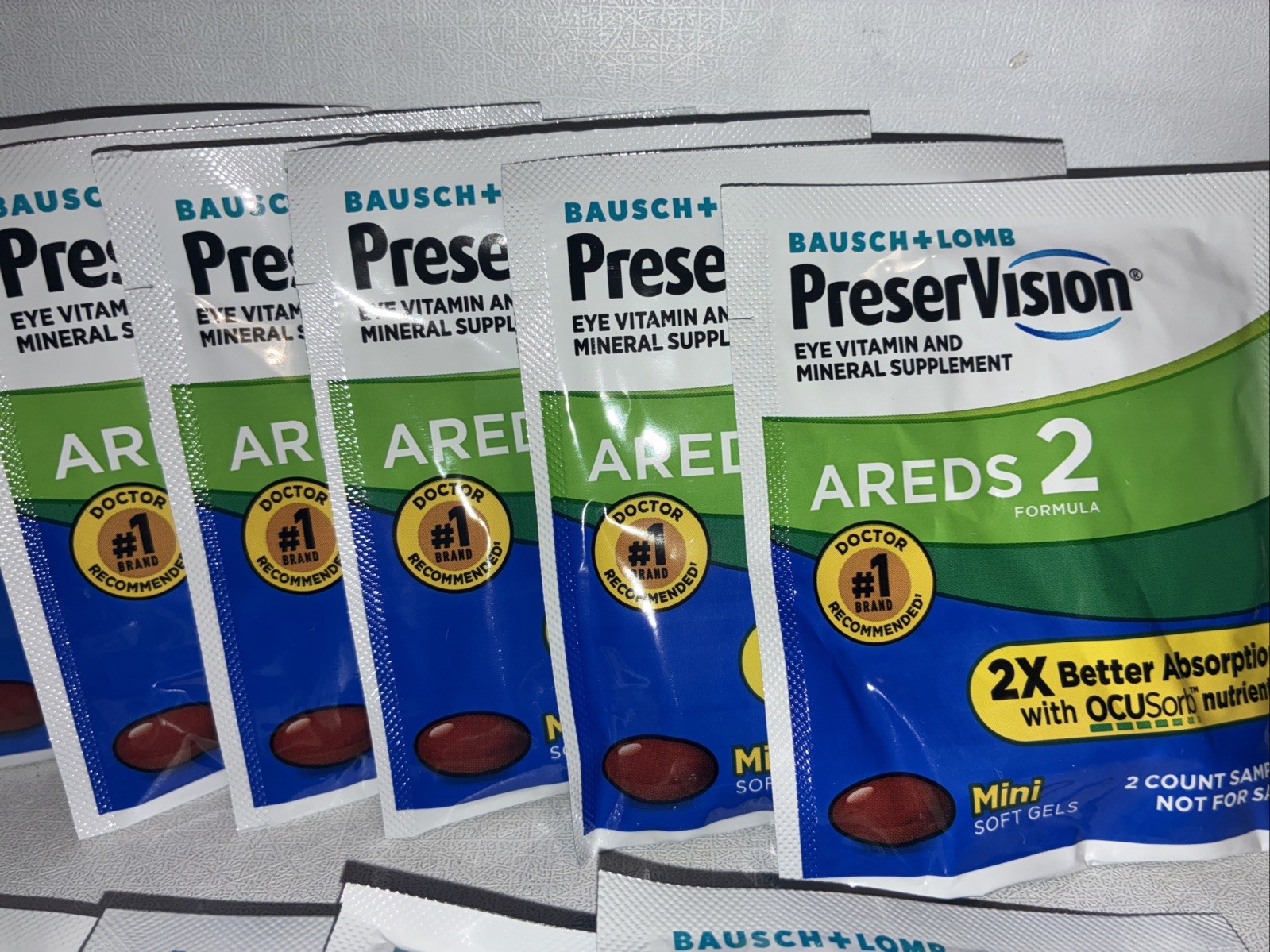 Lot Of 17-2 Pack PreserVision AREDS 2 Mini Softgels Bausch & Lomb Vision Support