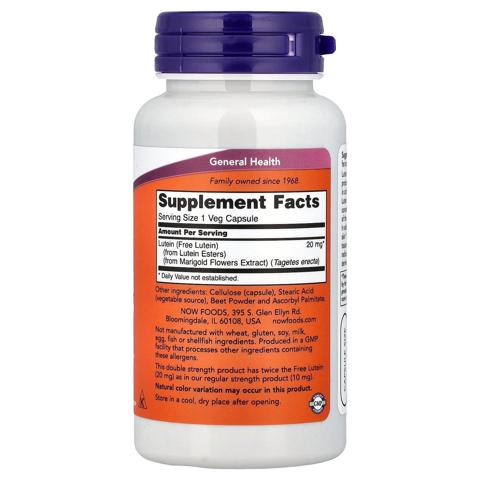2 X NOW Foods, Lutein, 20 mg, 90 Veg Capsules