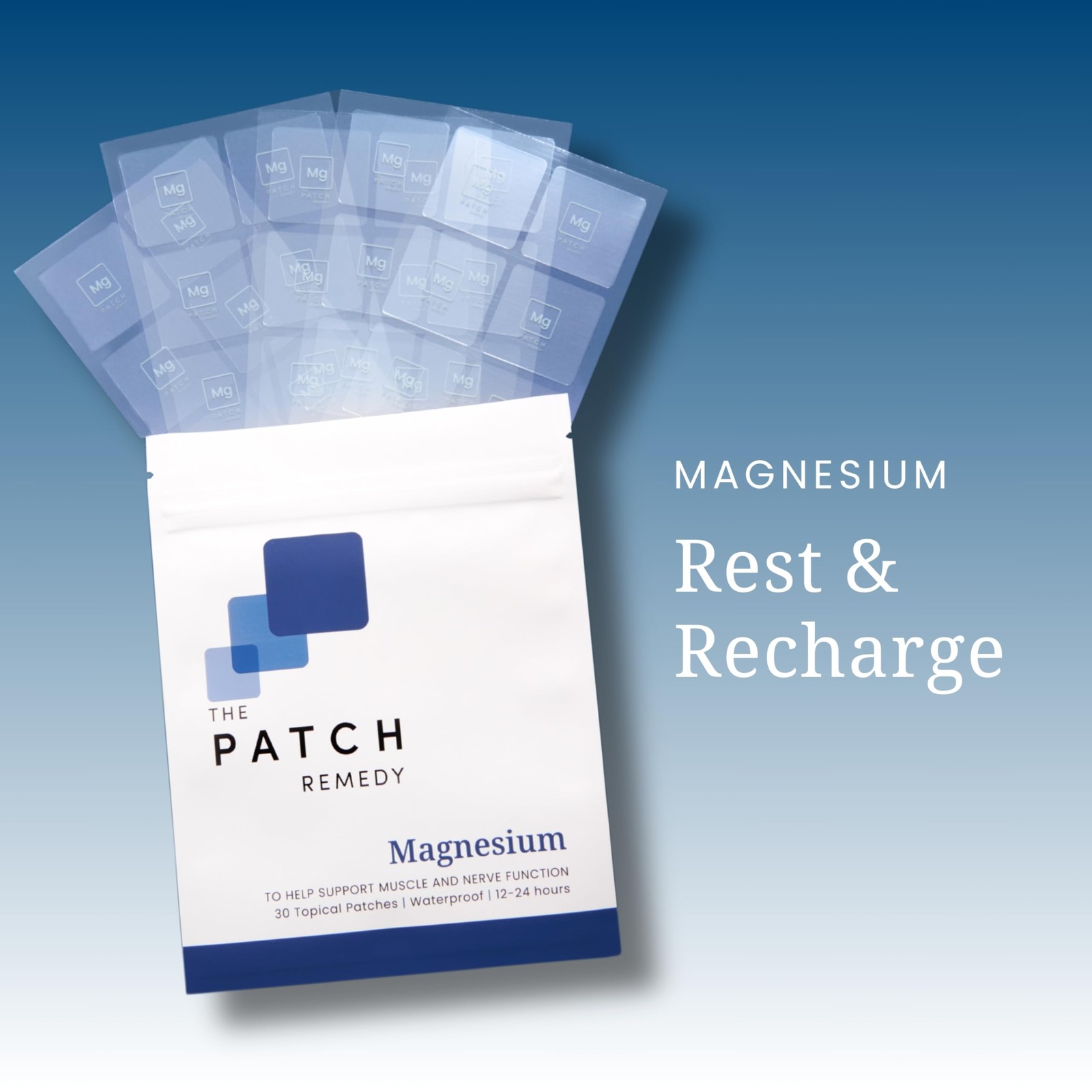The Patch Remedy Magnesium | Glycinate | 30 Count (Pack of 1)