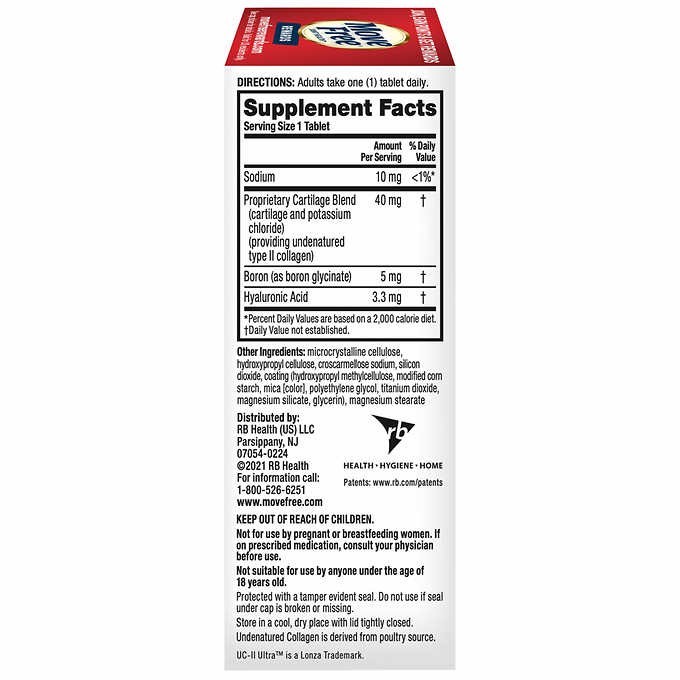 Schiff Move Free Ultra Triple Action Joint Supplement, 75 Tablets, EXP 12/2027