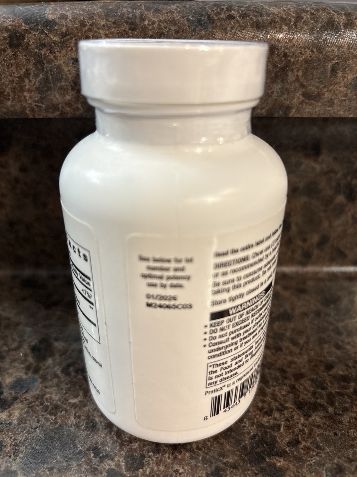 Suzanne GUT RENEW Prebiotic Supplement 60 Chewable Tablets Exp. 01/2026 New
