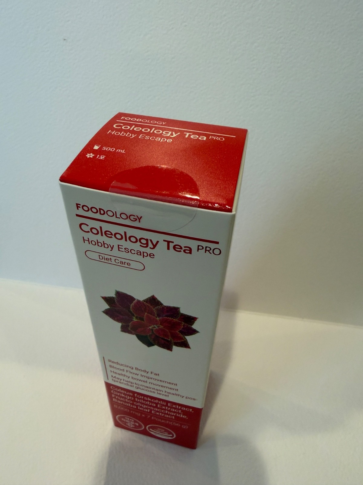 NIB FOODOLOGY Coleology Tea Diet Care Pro Hobby Escape 8,000mg 7 Sticks Wellness