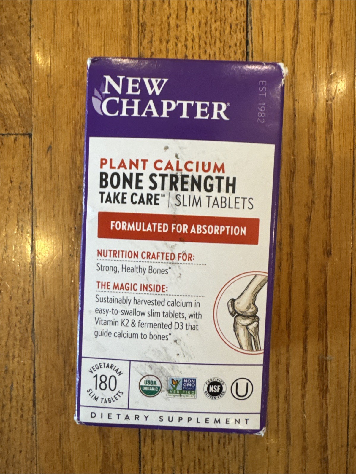 NEW CHAPTER PLANT CALCIUM BONE STRENGTH HEALTHY BONES 120 SLIM TABLETS 06/2026