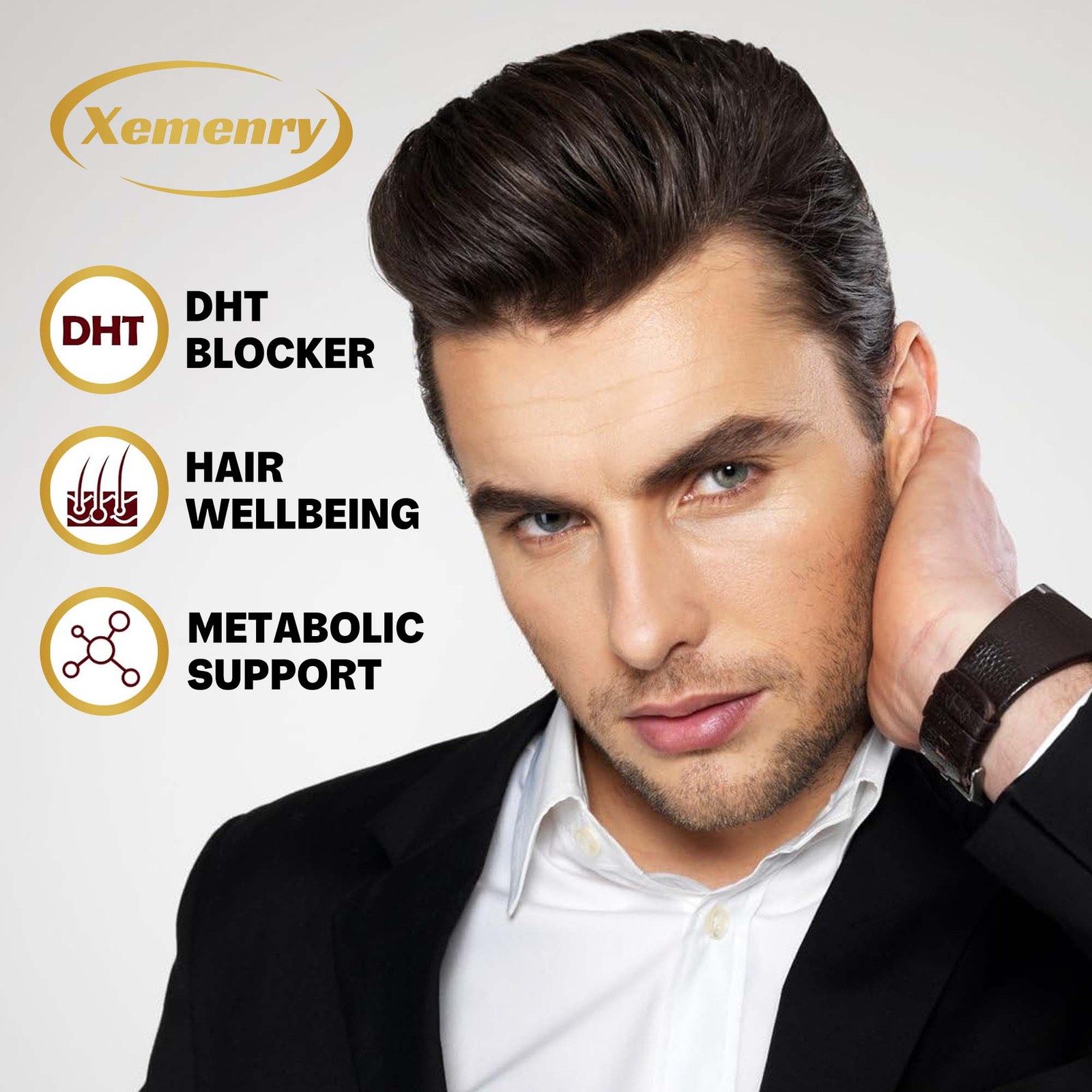 120pcs DHT Blocker – Biotin, Saw Palmetto, Beta-sitosterol – Boosts Hair Growth