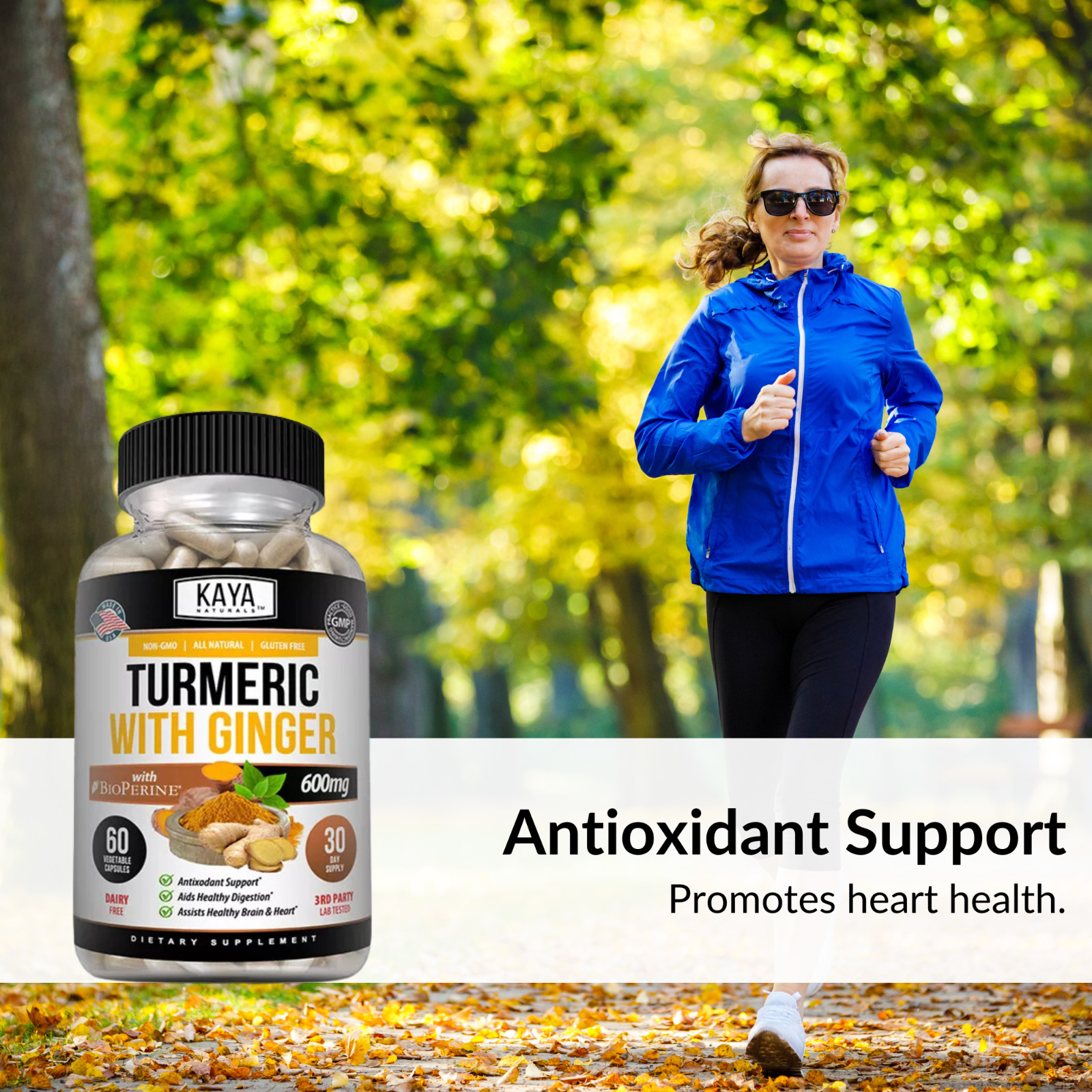 (2 Pack) Turmeric Curcumin with Ginger + Black Pepper, Joint Pain Maxx Strength