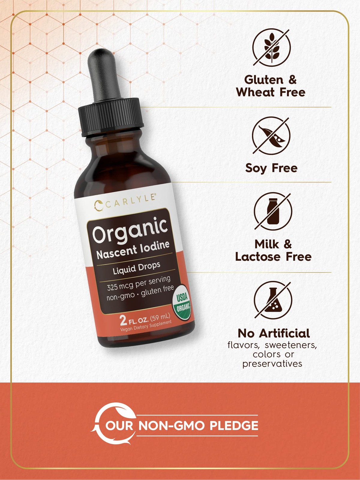 Carlyle Organic Nascent Iodine Liquid Drops | 2 fl oz | 2 Fl Oz (Pack of 1)