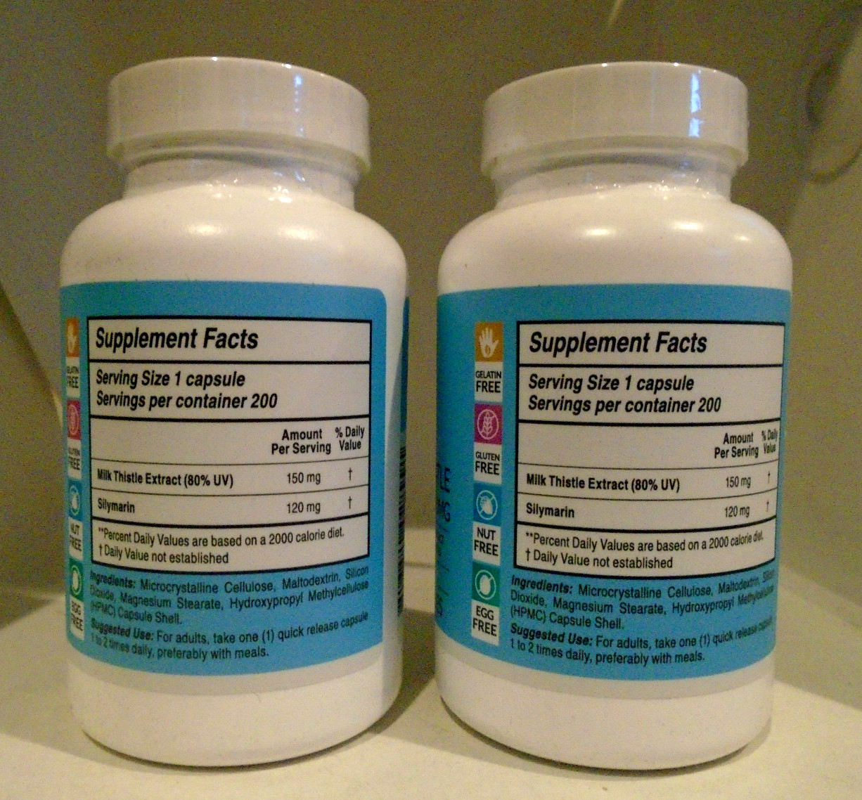 ArtNaturals Milk Thistle Extract 150MG – 200 Capsules 2-PACK