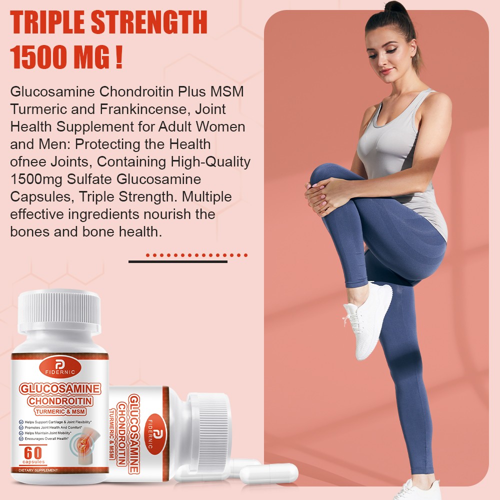Glucosamine Chondroitin Turmeric MSM Joint Flexibility Cartilage Care 120 Pills