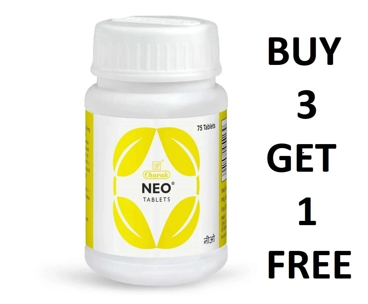 Charak NEO 75 Tabs For Mens Health (BUY 3 GET 4) Original Pack