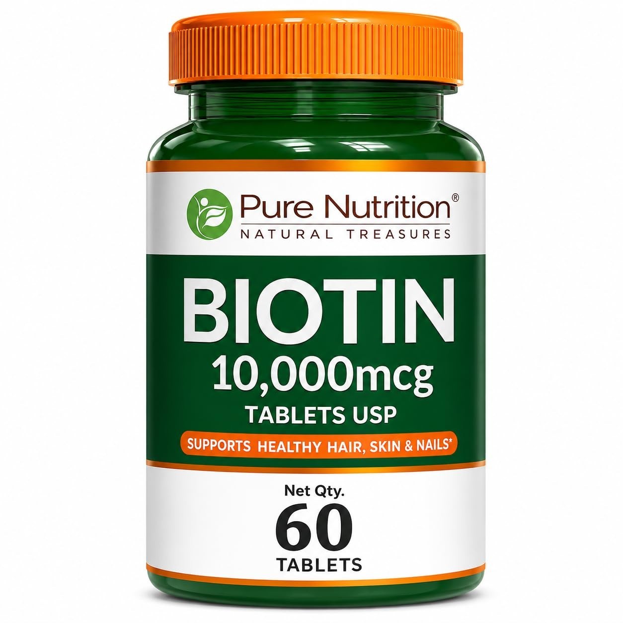 Pure Nutrition Biotin Tablets for Hair Growth 60 Tablets LONG EXPIRY