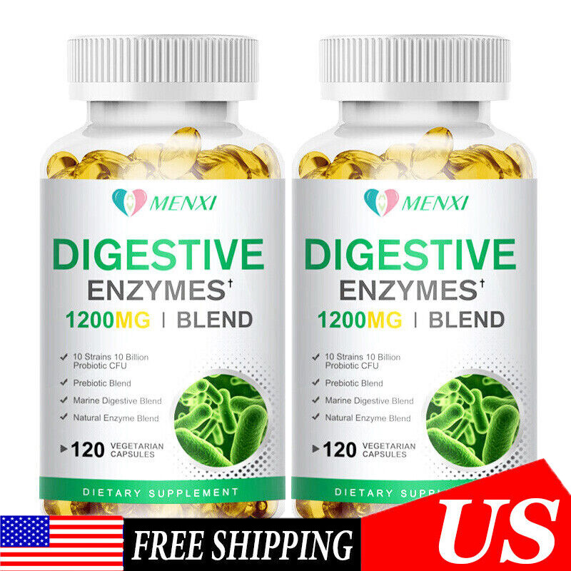 2×120pc Enzyme Matrix Capsules – Bloating Relief & Nutrient Absorption Amplifier