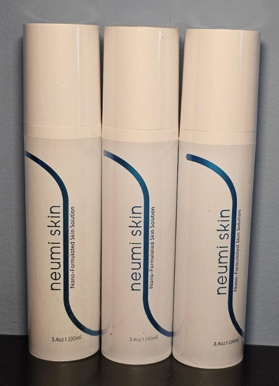 Lot of 3 Neumi Skin Nano-Formulated Skin Solution 3.4 oz / 100 ml -New! Exp 2028