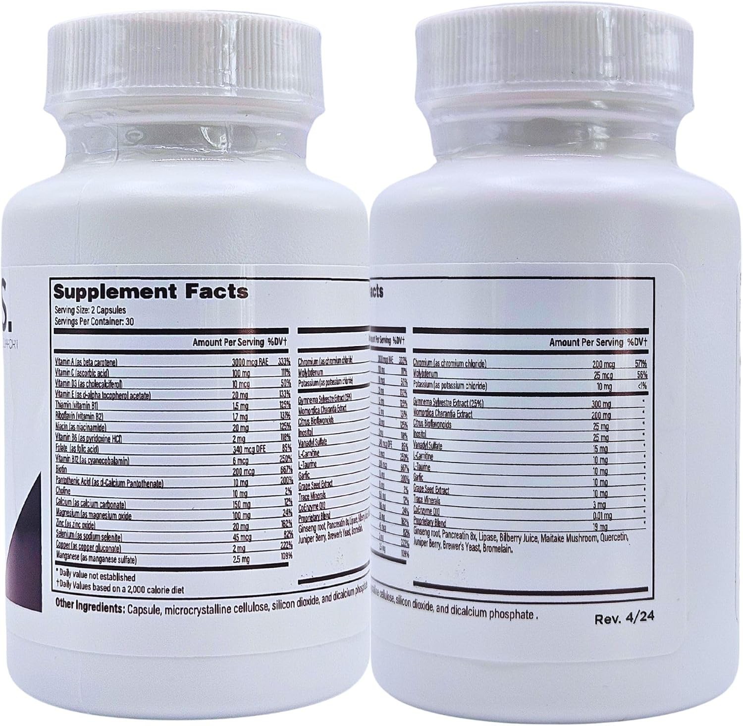 Daily Nutritional Support – DNS 60 Capsules of Vitamins, Minerals & Antioxidants