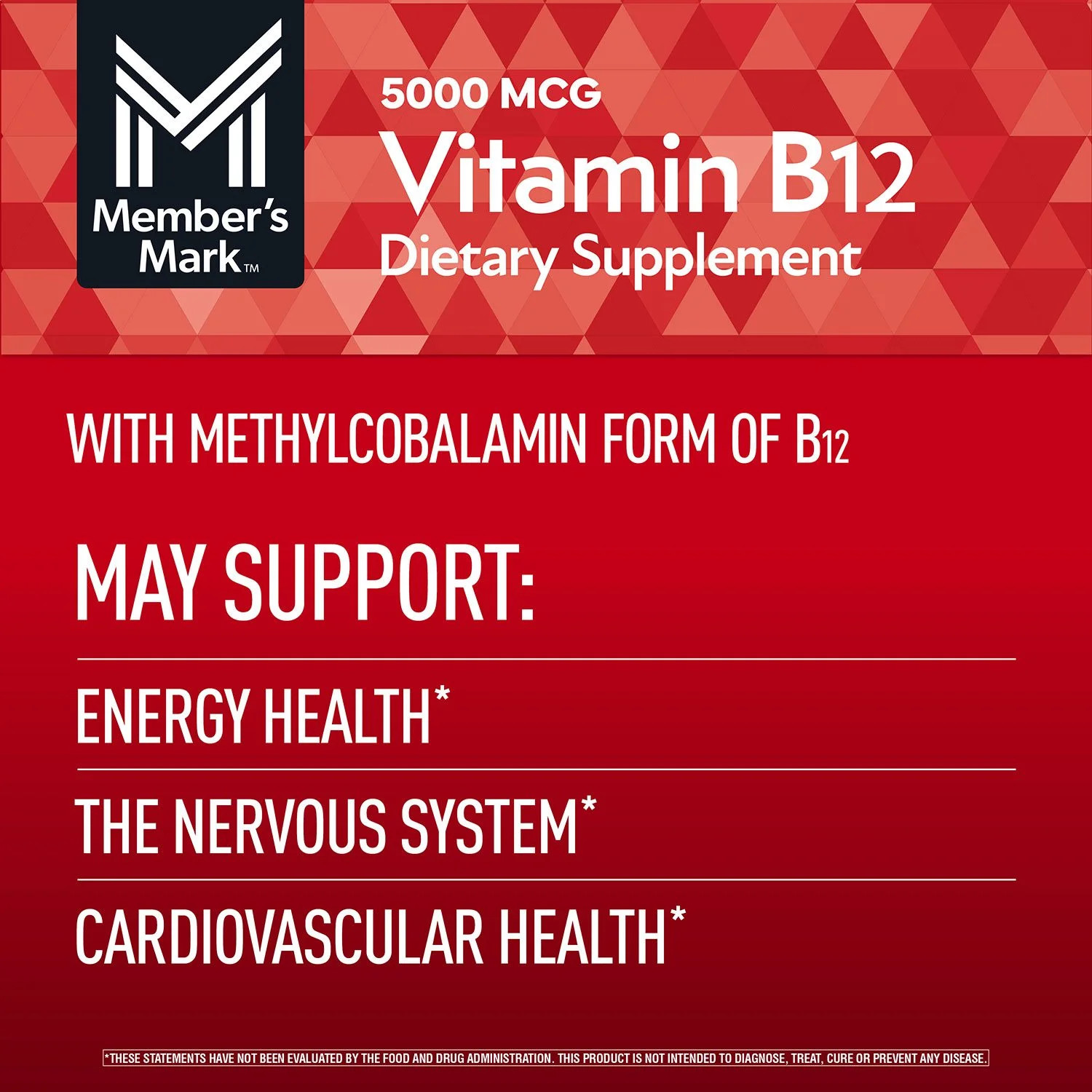 Vitamin B12 5000 mcg, 300 count — Cherry Flavored, Superior Absorption