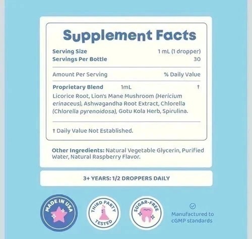 JoySpring Lingo Leap | Gentle Kids Zeolite Liquid Drops, Daily Natural Supplemen