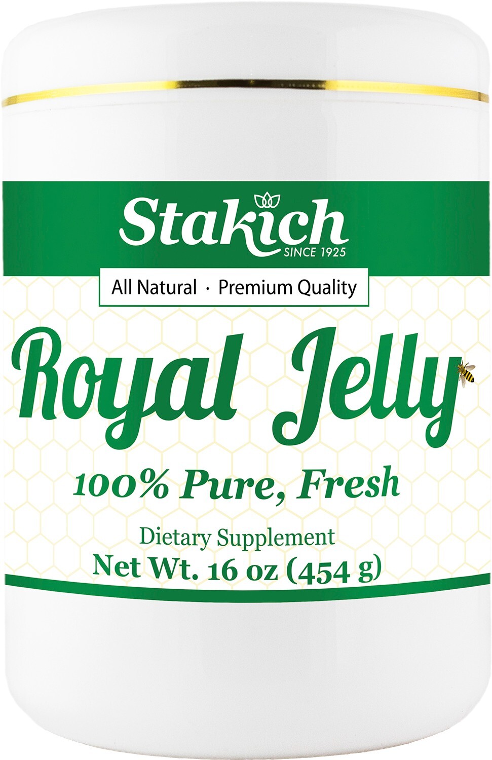 1 lb 16oz PURE FRESH ROYAL JELLY 100% NATURAL PREMIUM QUALITY RAW BEE 453,600mg