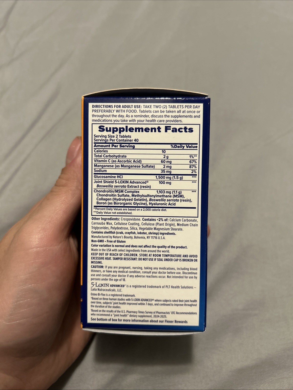 Osteo Bi-Flex Triple Strength, 40 Tablets Fast EXP 06/2027