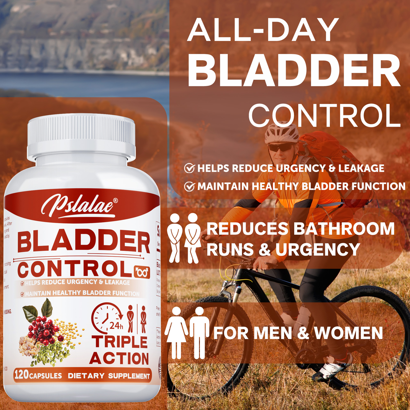 Bladder Control – with Pumpkin Seed Extract, Cranberry, Urinary Tract Health