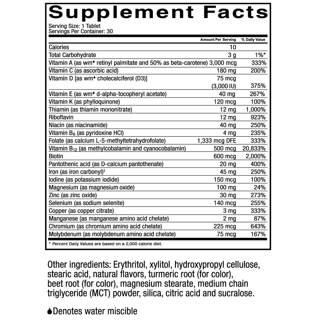 CelebrateONE 45 Bariatric Multivitamin with 30 Count (Pack of 1), Orange