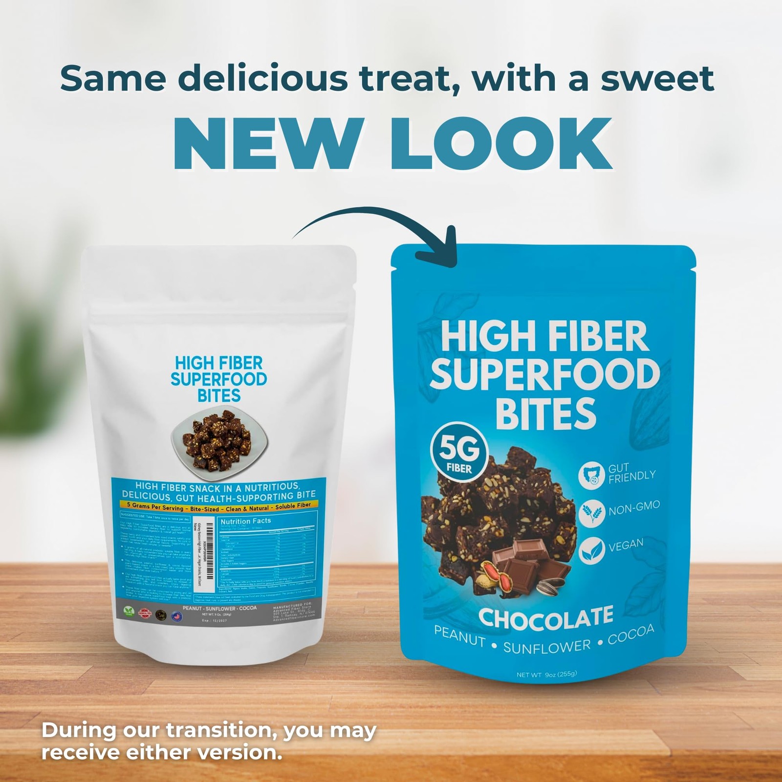 High Fiber Superfood Bites 5g, Clean Fiber Snacks for Adults, Peanut, Cocoa, …