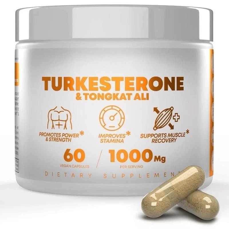 Turkesterone 1000 Mg Pure Capsules Supplement Muscle Growth & Recovery 60 Pcs