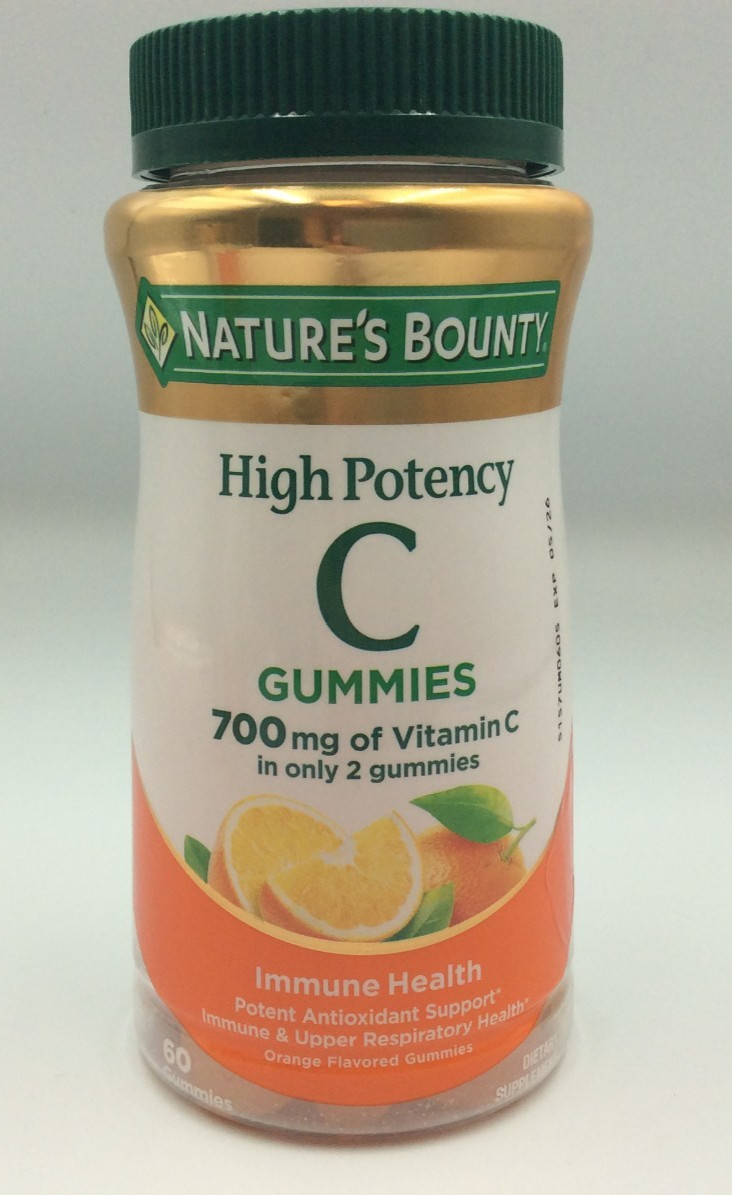 Nature’s Bounty High Potency Vitamin C Gummies 700mg Immune Support 🎈05/2026🎈