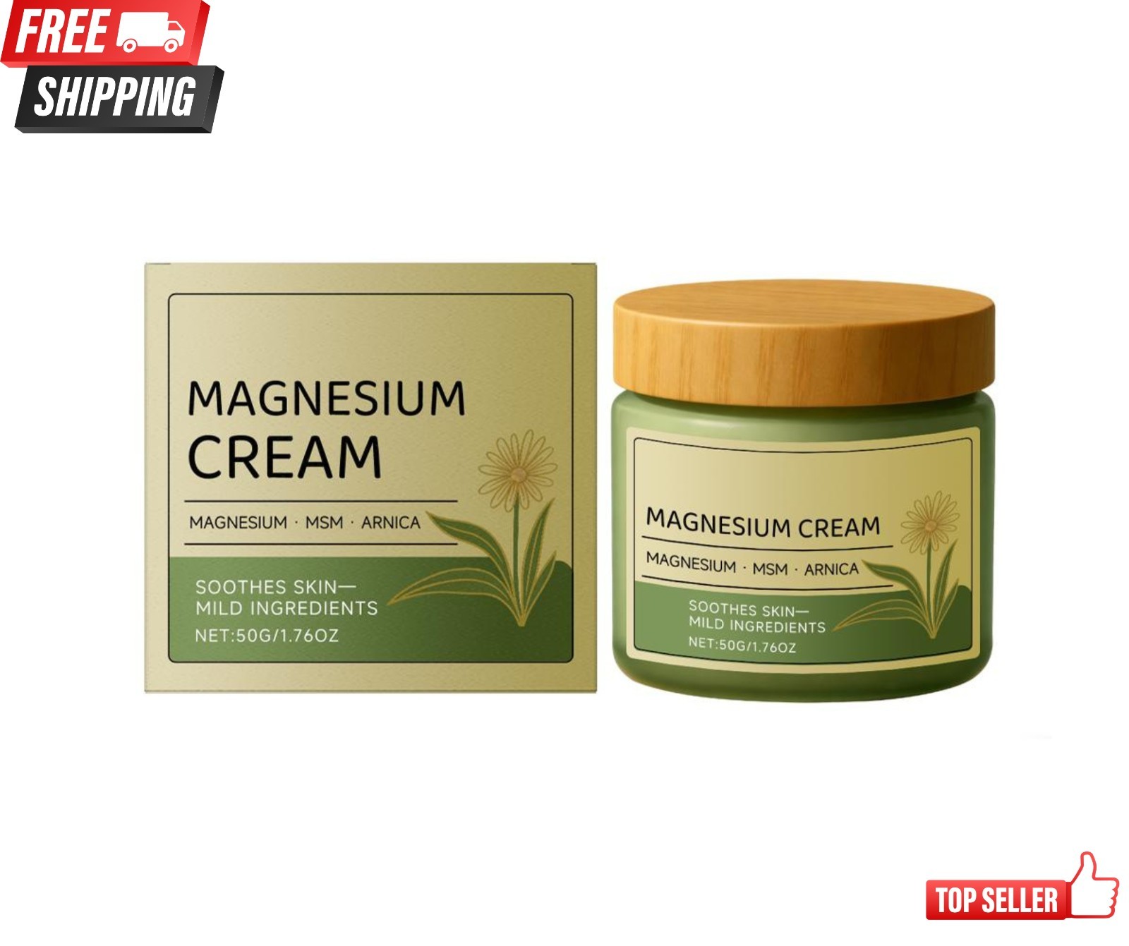 Total Relief Magnesium Cream, Nerve Relief Magnesium Cream