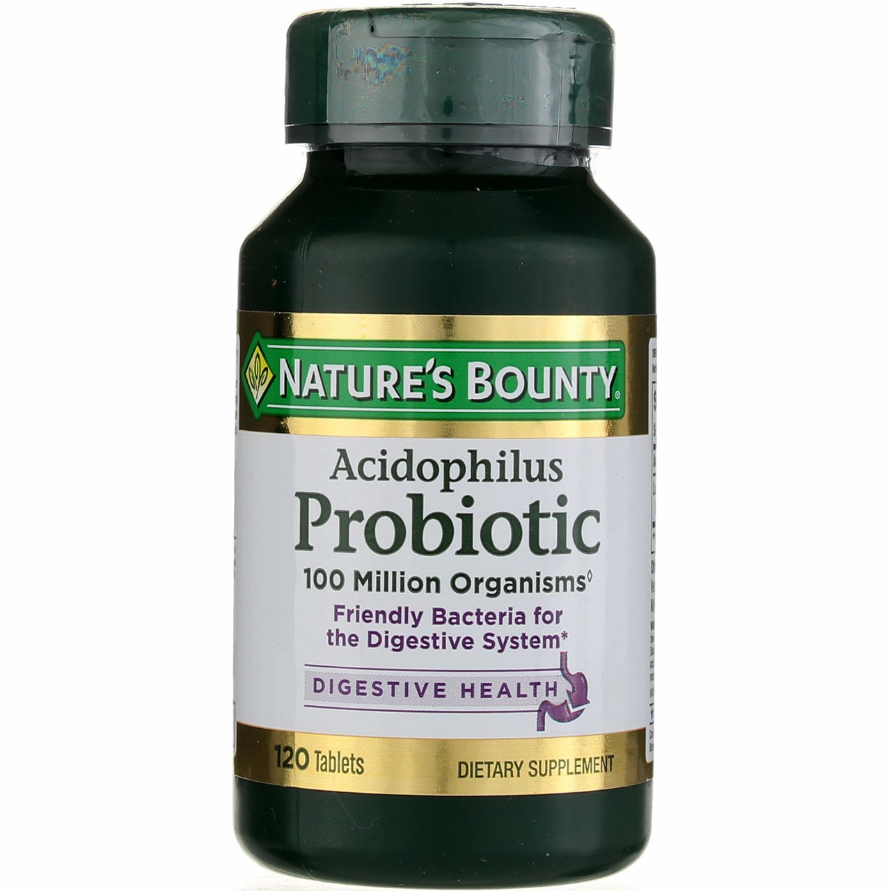 Nature’s Bounty Acidophilus Probiotic Supplement Tablets, 120 Ct
