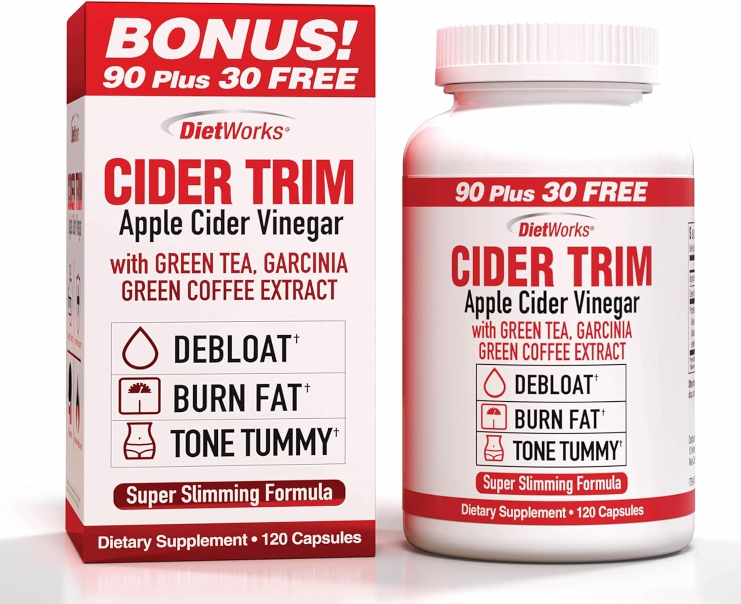 Dietworks Apple Cider Vinegar Capsules – Ginger Cayenne 120 Caps *EXP: 06/2028*