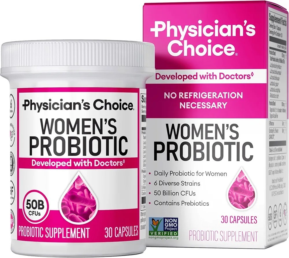Physician’s Choice Women’s Probiotic 50 Billion CFU 30 Capsules Prebiotic
