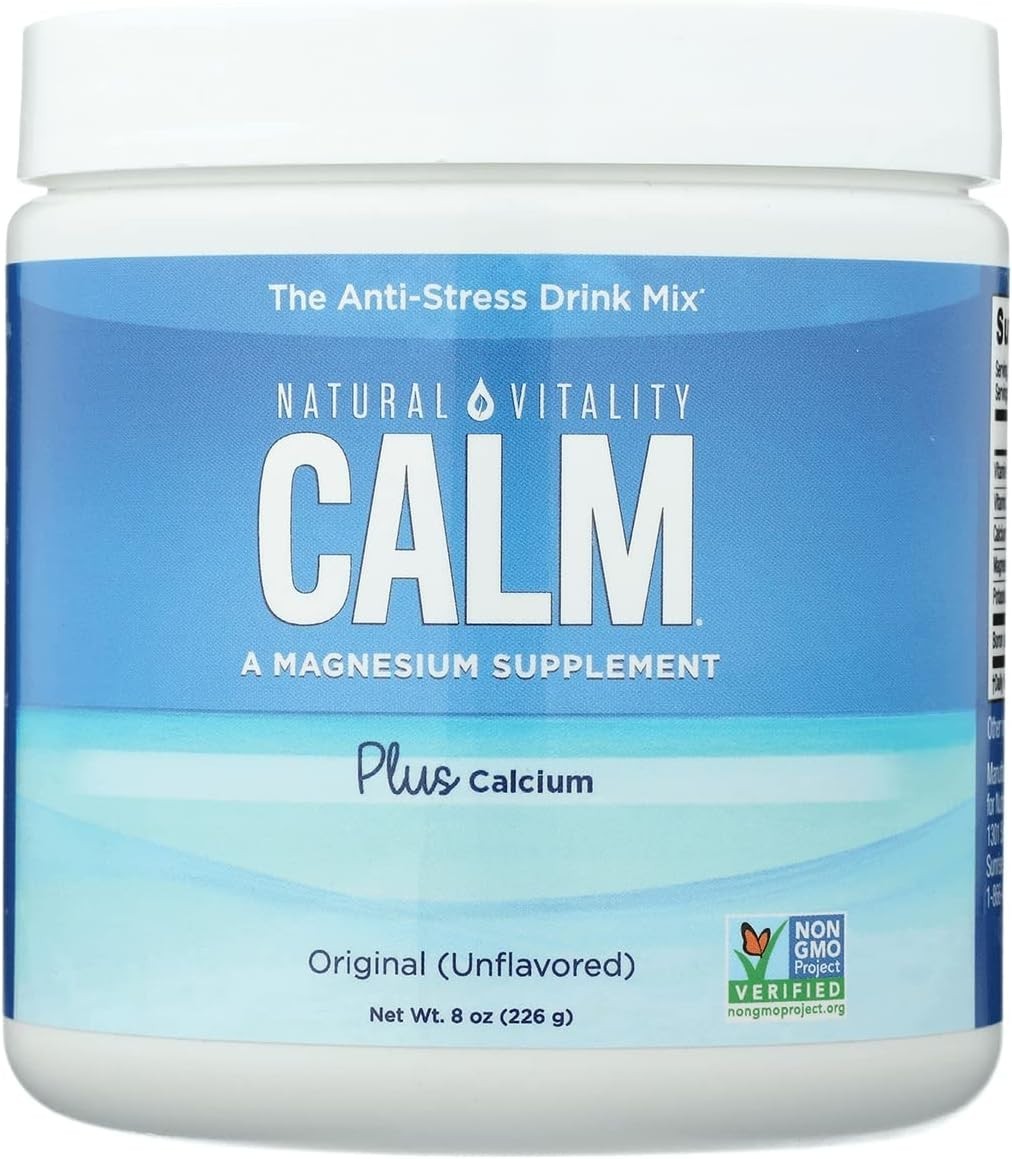 Calm Plus Calcium 8oz – Magnesium Citrate Drink Mix for Stress Relief