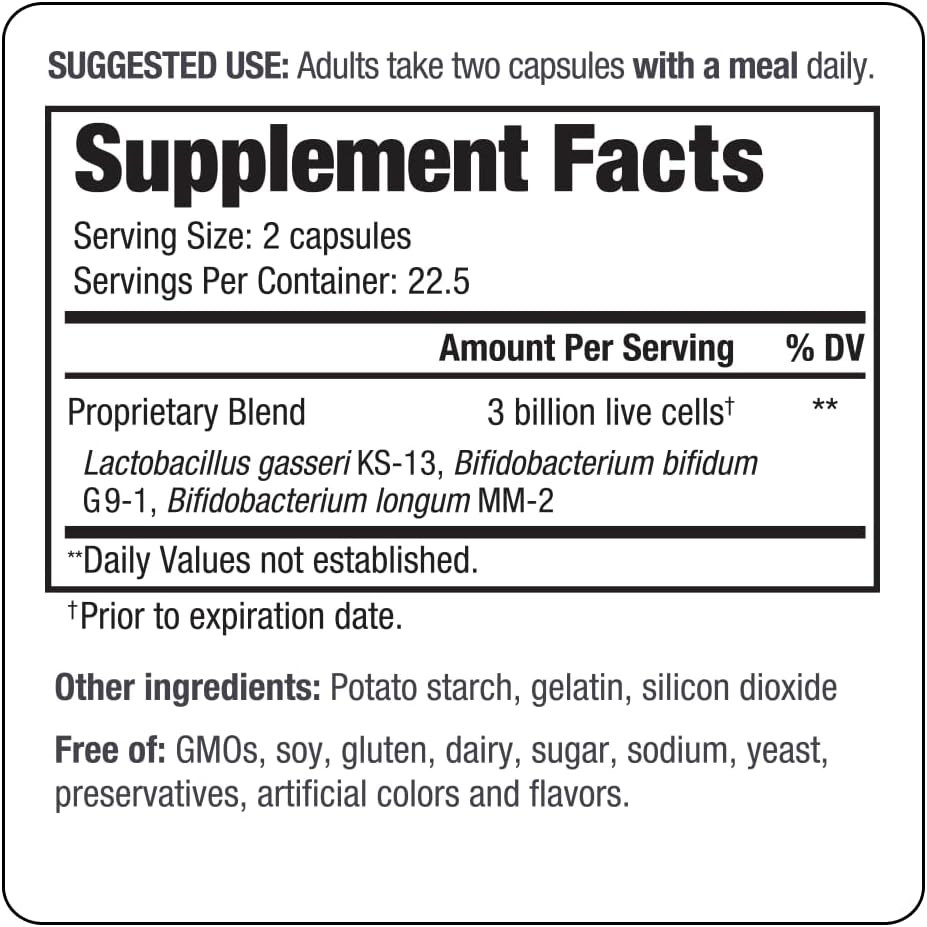 Kyo-Dophilus Daily Probiotic, Immune Health & Digestive Support*, 45 Capsules