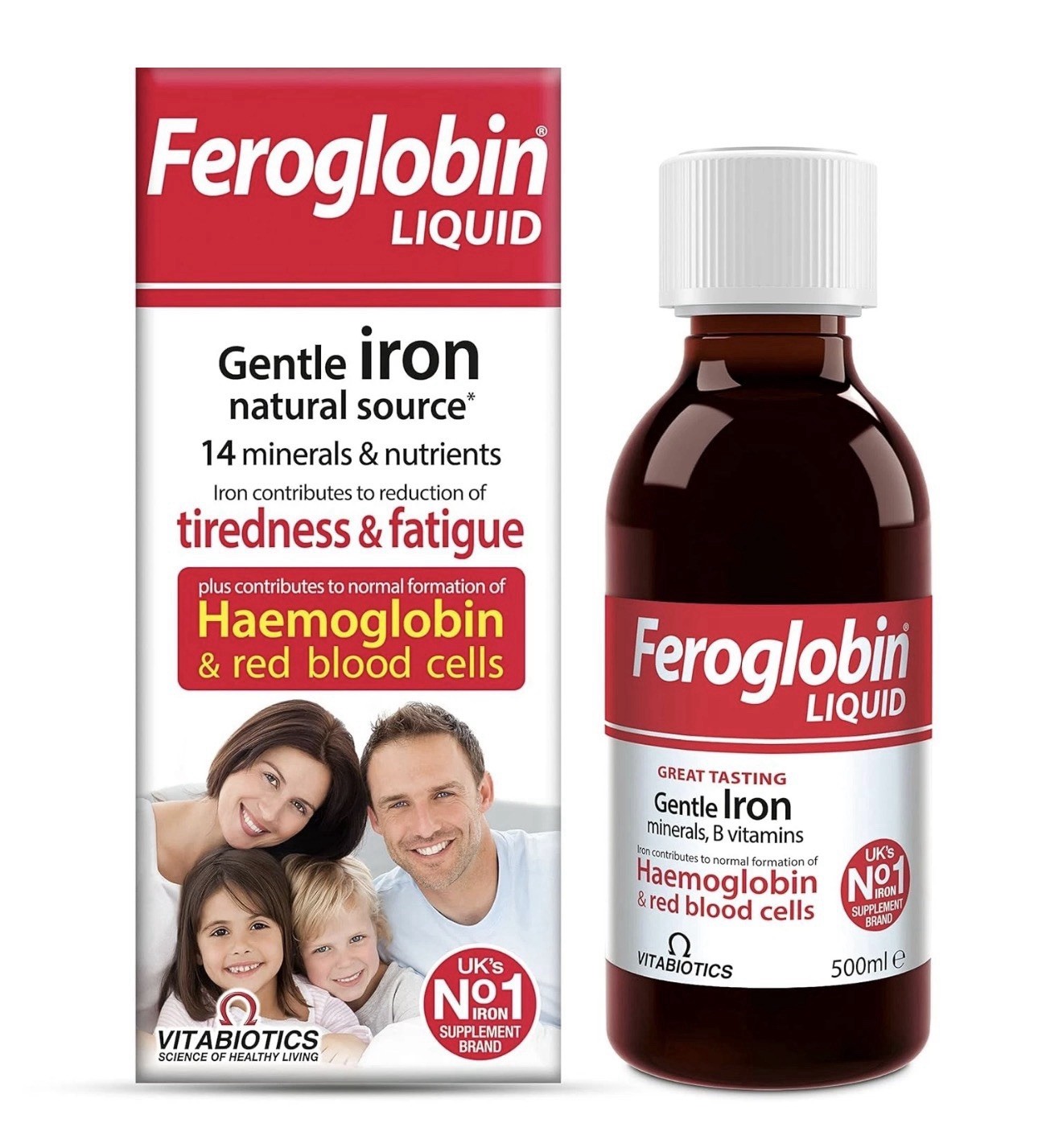 Vitabiotics Feroglobin Liquid 500ml Organic Vitamin Supplement