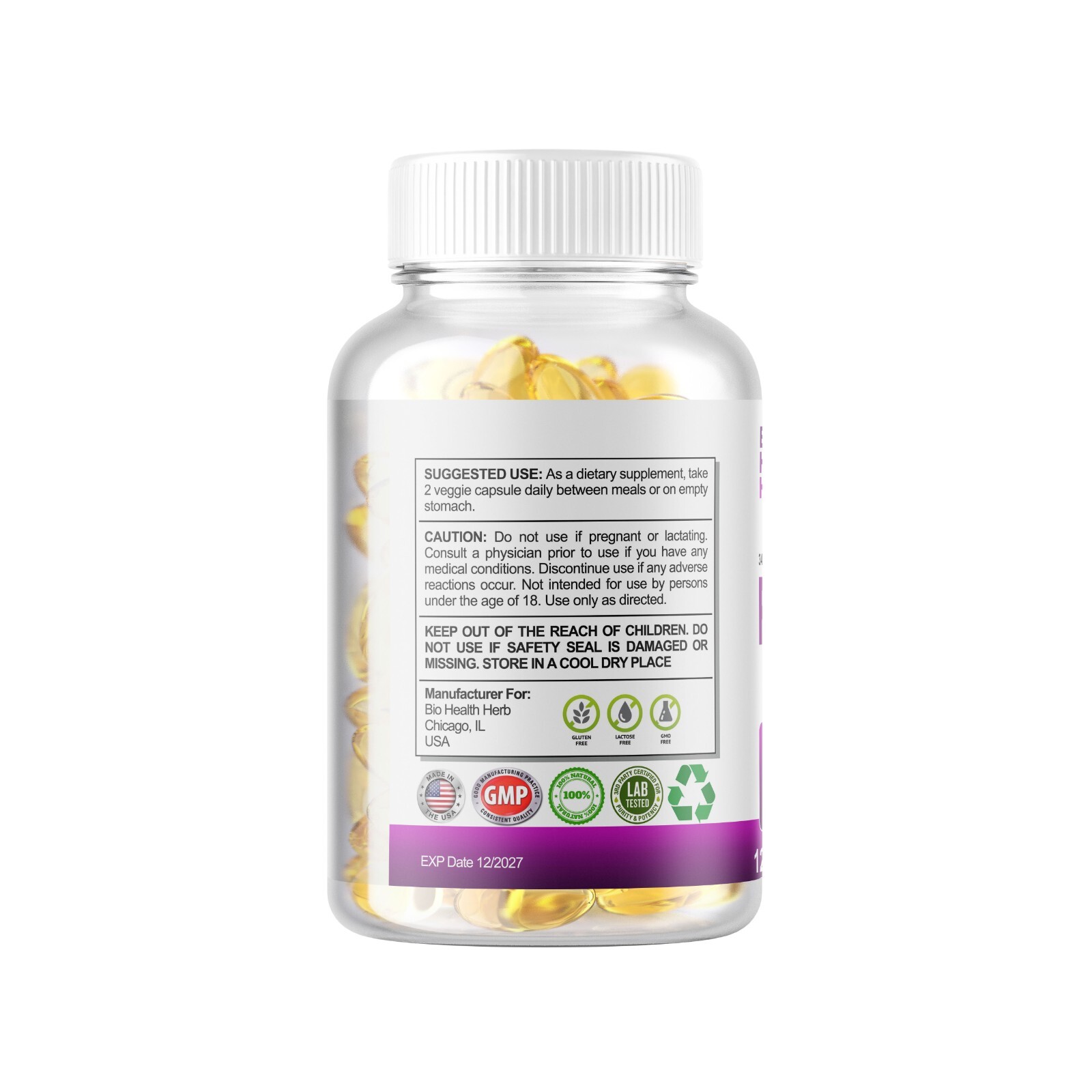 Raw Probiotics 100 Billion CFU Potency Digestive Immune Health 34 strains 120