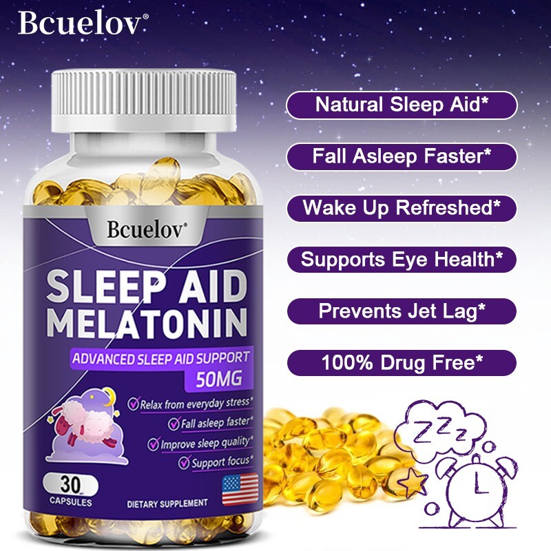 25mg Sleep Support Capsules Improve Sleep Quality Relieve Stress Sleep 30/60/120