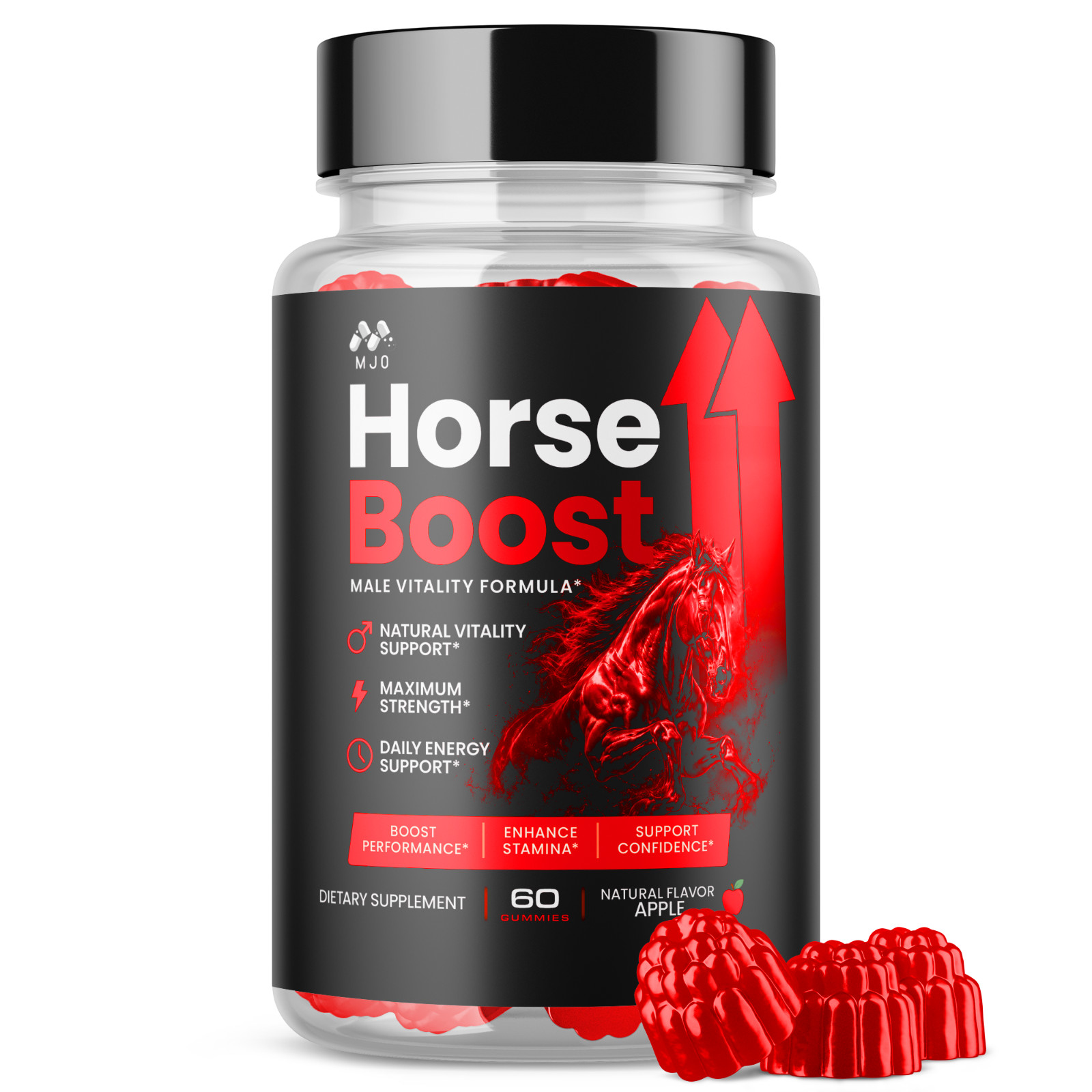 (1 Pack) Horse Boost Gummys Advanced Male Health Support HorseBoost 60 Gummies