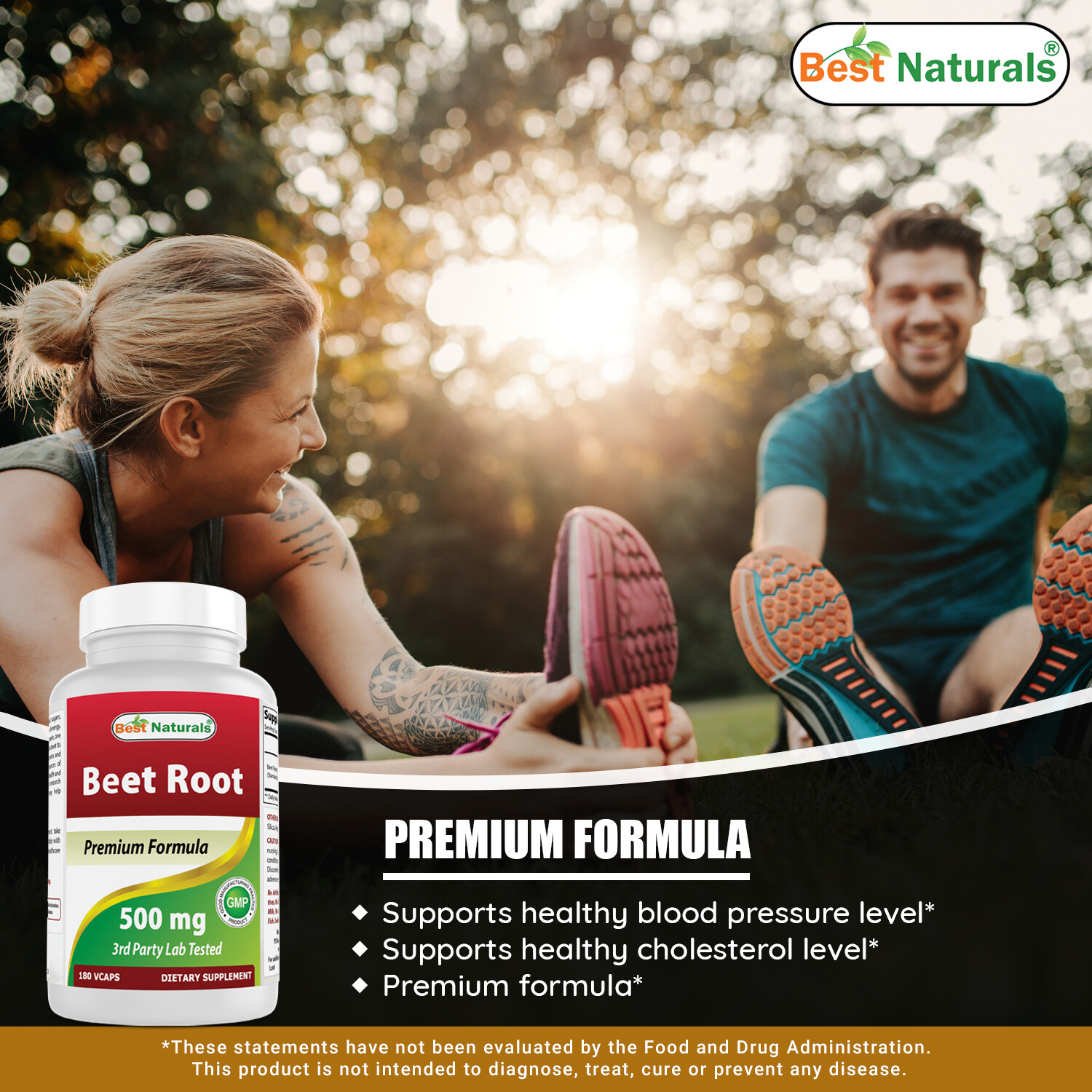 Best Naturals Beet Root Powder 500 Mg 180 Count Aids in Healthy Circulation
