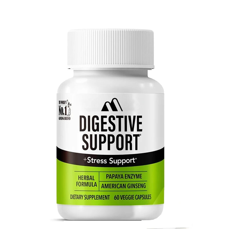 Digestive Support Papain, American Ginseng, Bromelain 60 Capsules