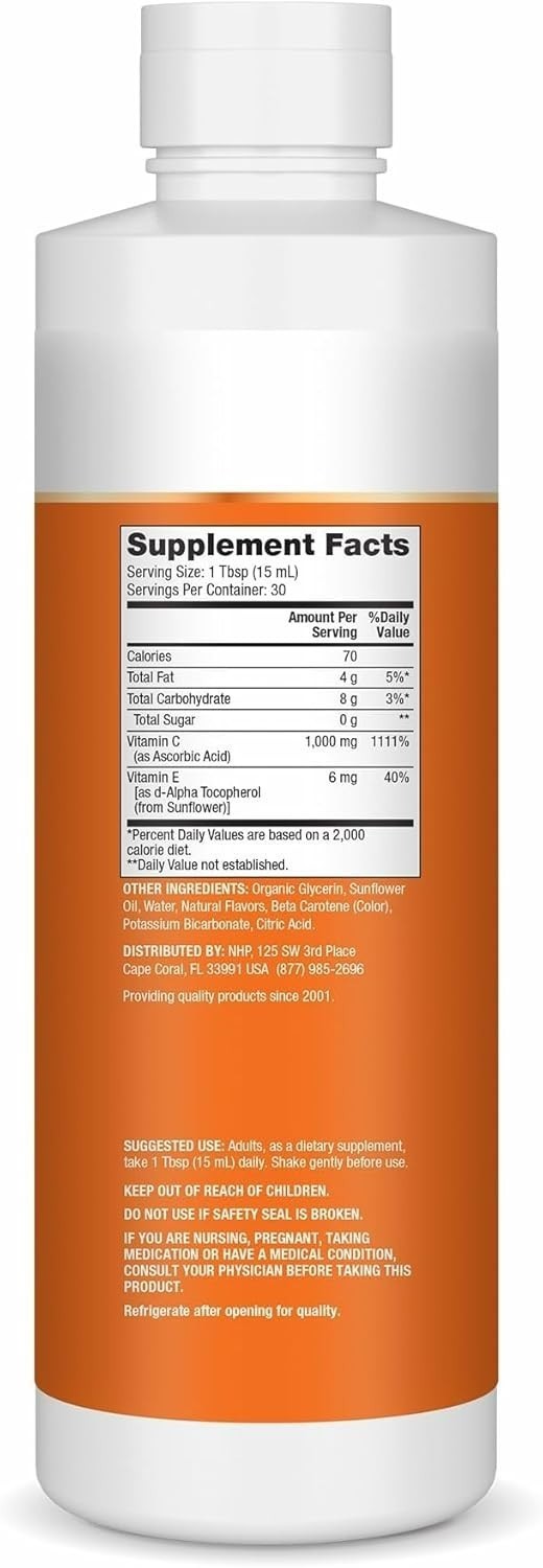 Dr. Mercola Liquid Liposomal Vitamin C, Pack of 3 Citrus Vanilla 15.2 fl oz
