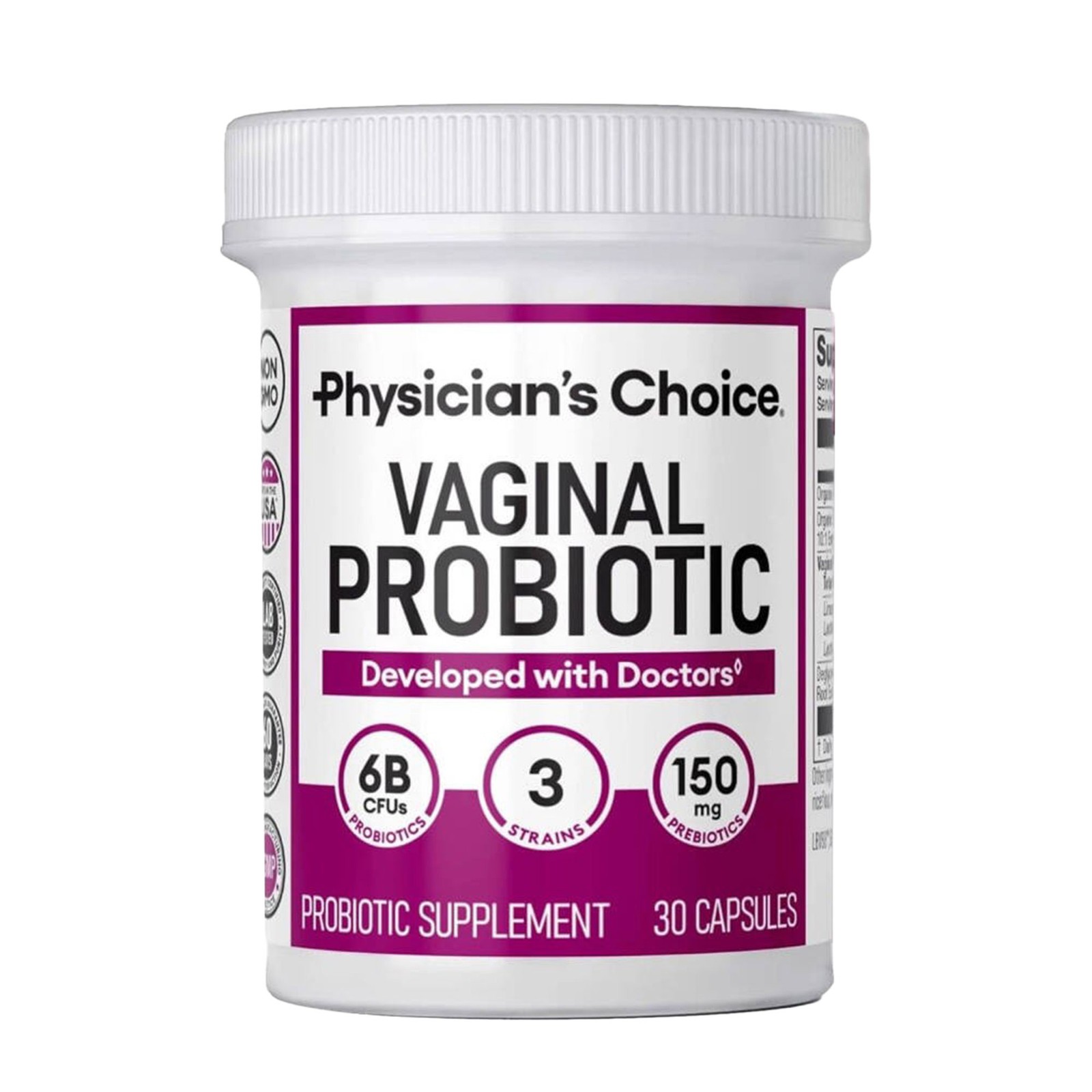 Physician’s Choice Vaginal Probiotic for Women – Vaginal Microbiome Health
