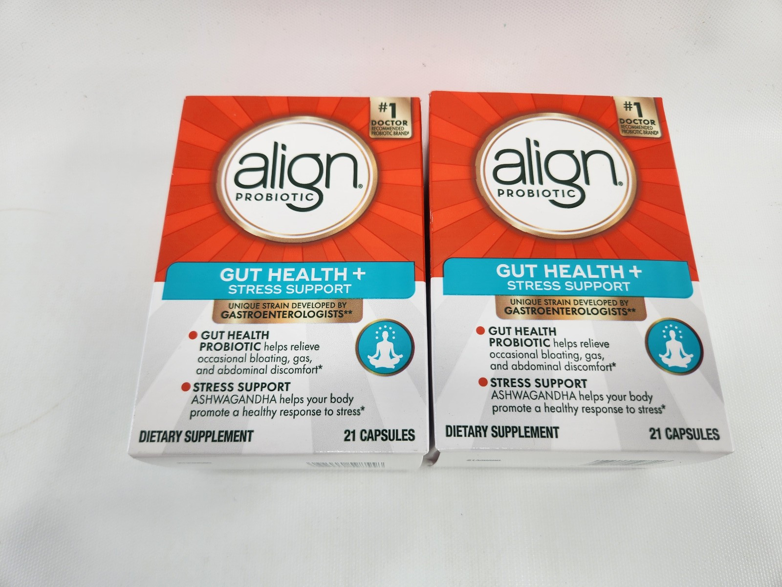 2 Align Probiotic Gut Health Stress, Probiotics,Digestive Ashwagandha 21 Capsule