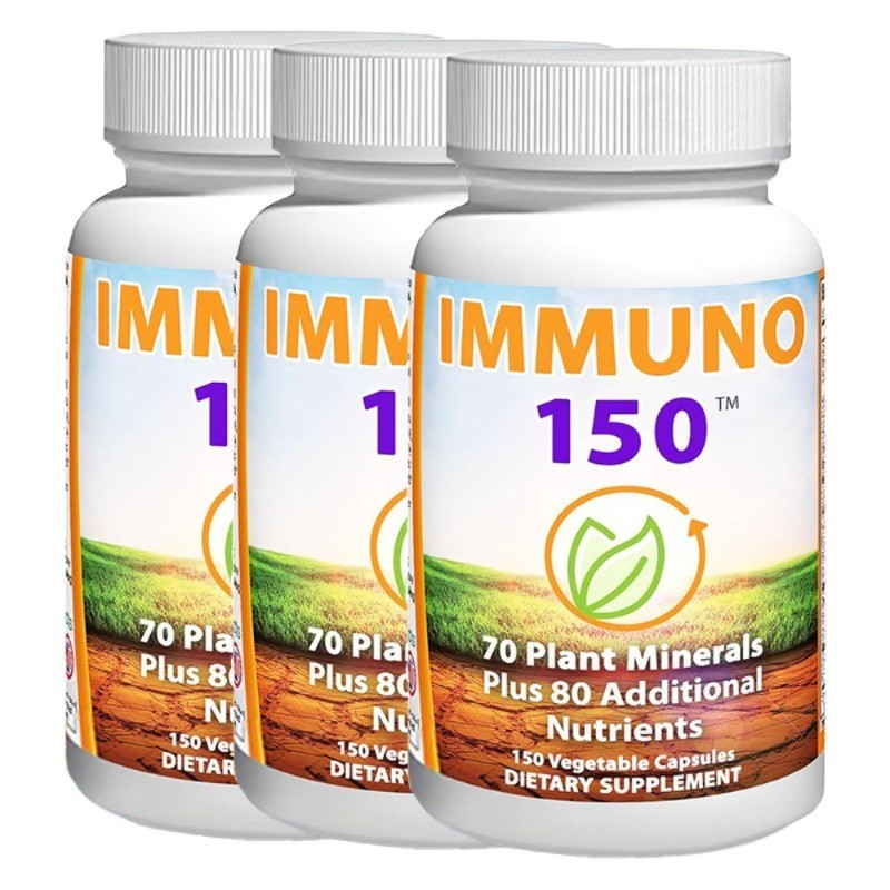 1-3 bottles of immune 150immune support supplement, containing 70plant minerals-