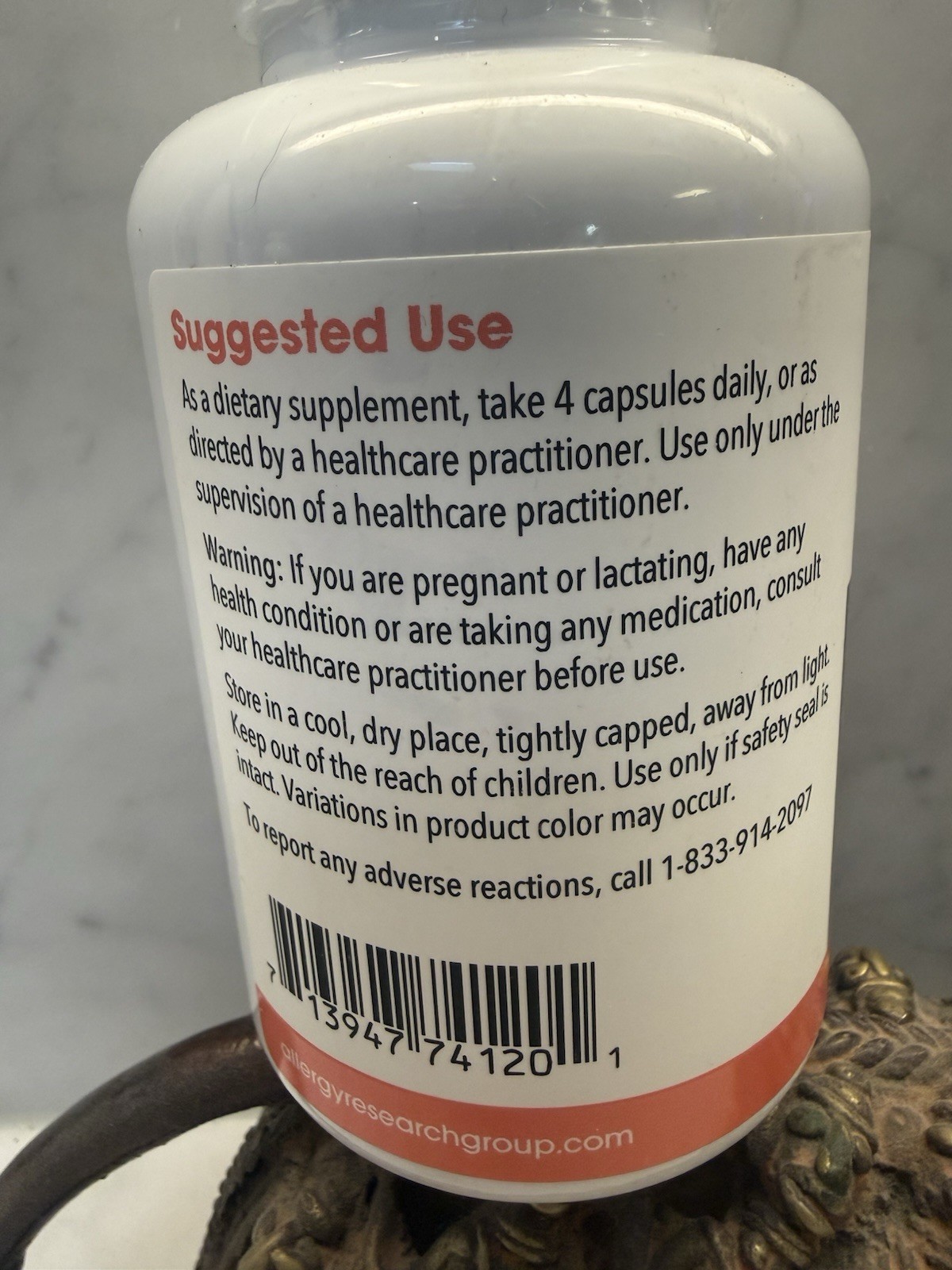 Allergy Research Group Vascustatin Formula 120 capsules Exp: 03/2027 New Look