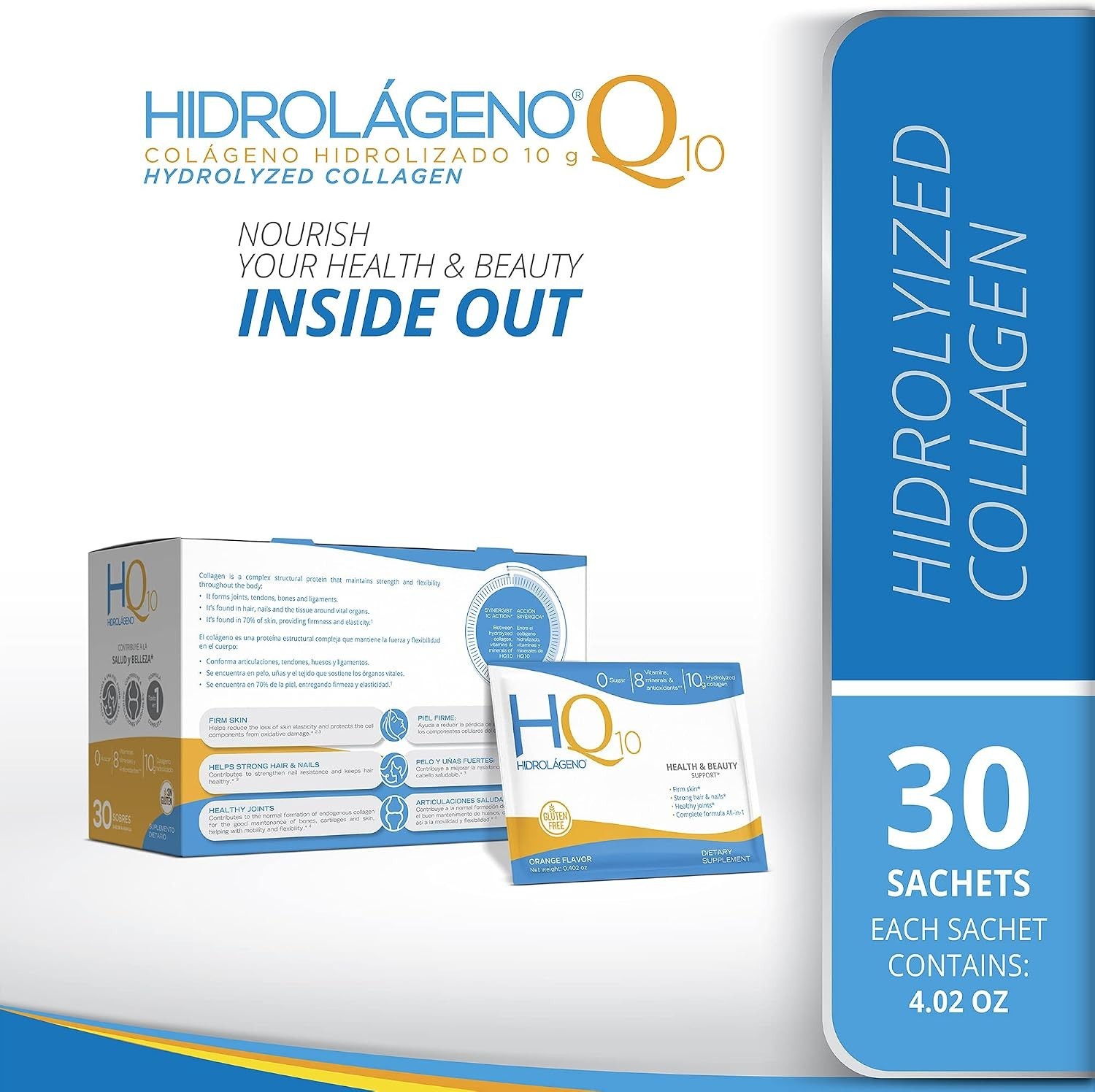 Hydrolyzed Collagen Powder – Anti-Aging Formula in 30 Delicious Sachets